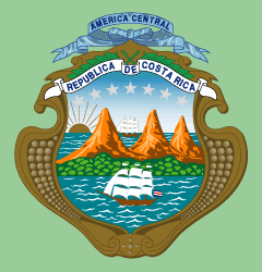Le blason du Costa Rica