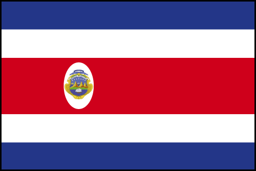 Le drapeau du Costa Rica
