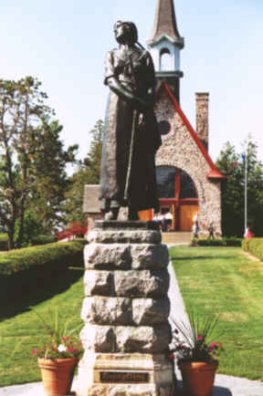 Grand-pré : la statue d'Evangéline