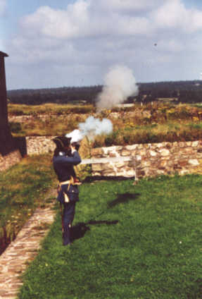 Louisbourg : le fusil à pierre