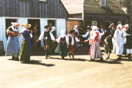 Louisbourg : animation sur le quai